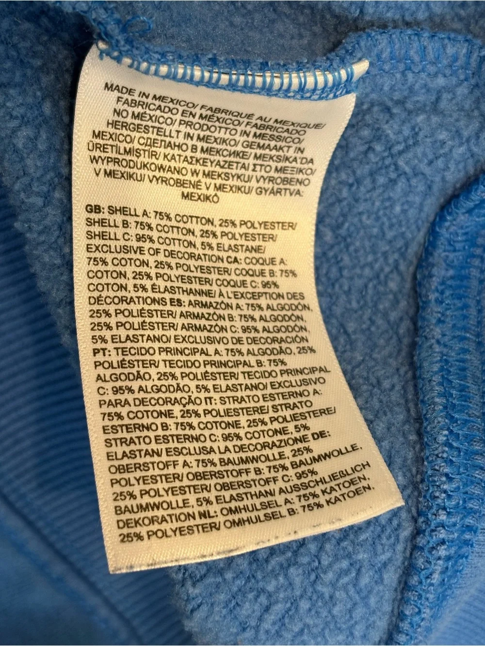 The North Face Blue Kids Hooded Sweatshirt Size XXL